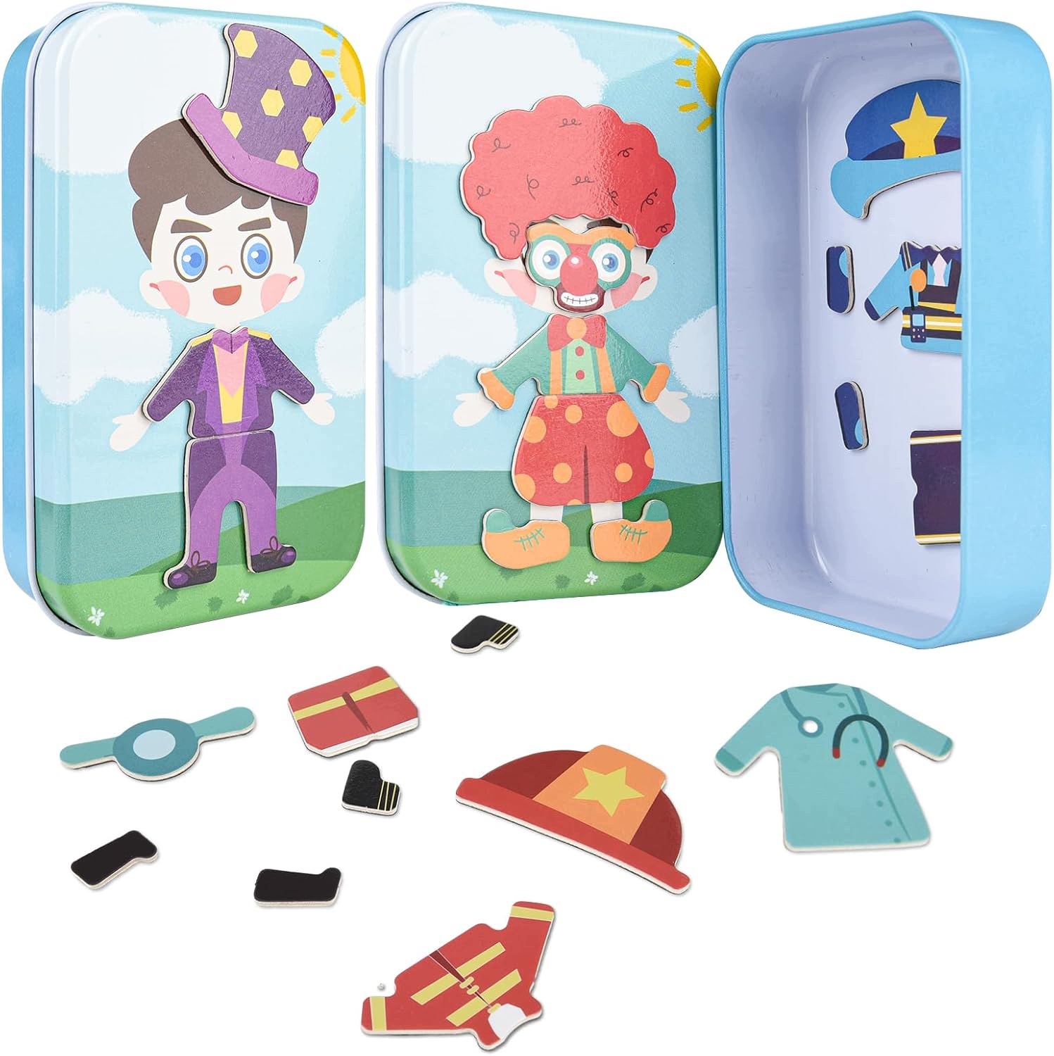 Magnetyczne puzzle dla chłopców 23 elementy przenośne zabawki edukacyjne