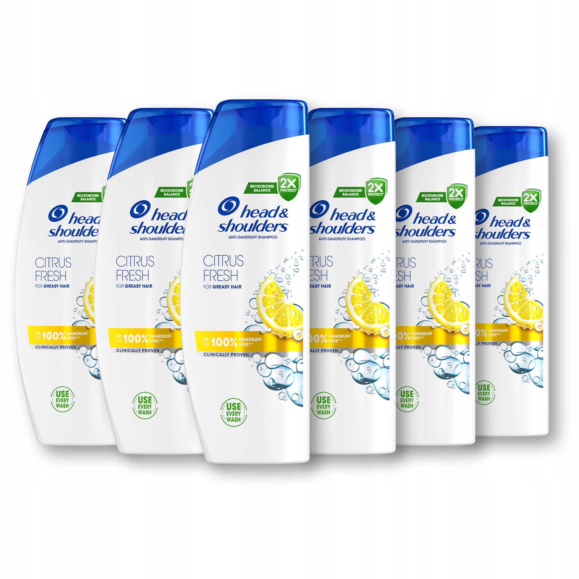 Head & Shoulders Citrus Fresh Szampon do włosów, 6 x 400 ml
