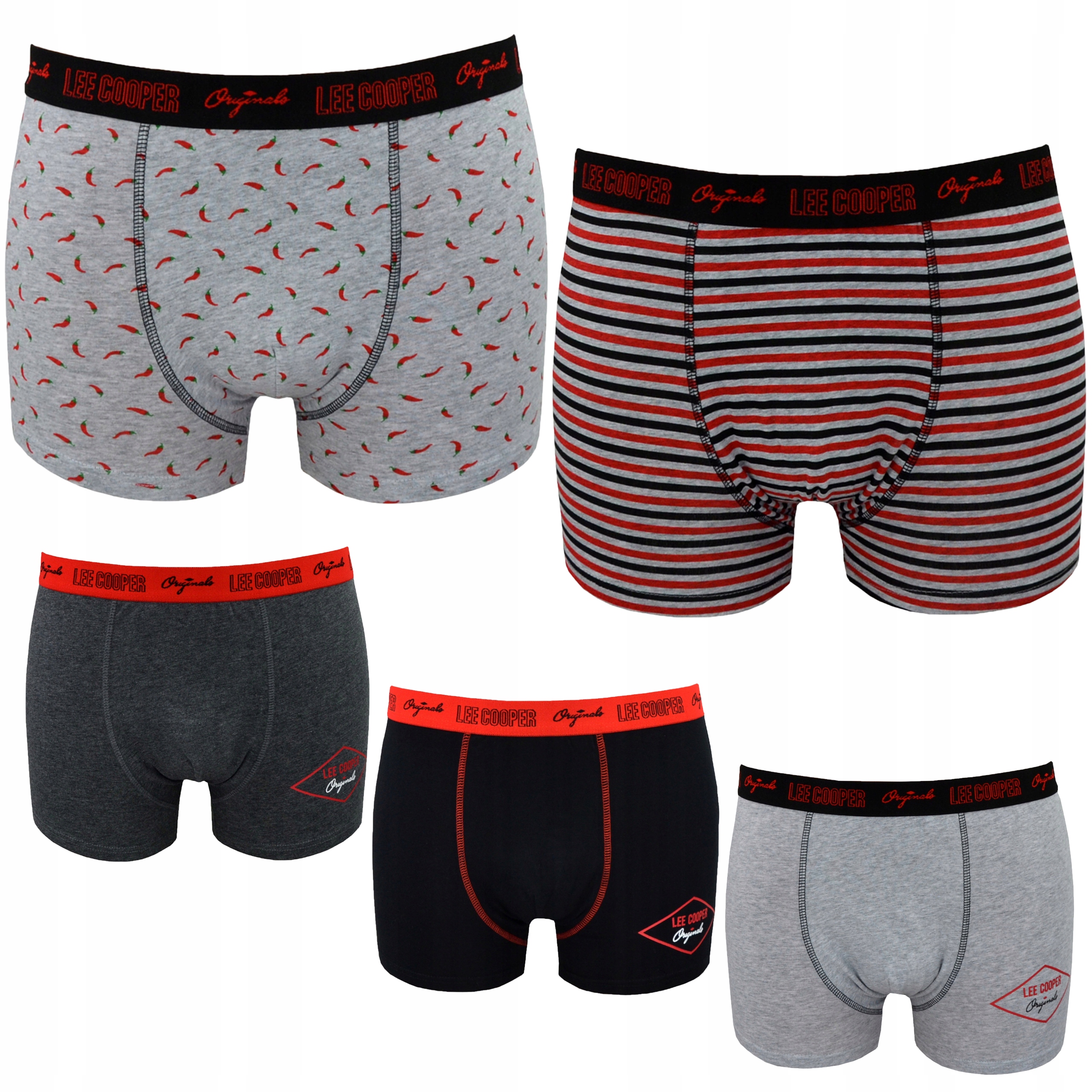 

Bokserki męskie Lee Cooper 37977 bawełna 5-PAK M
