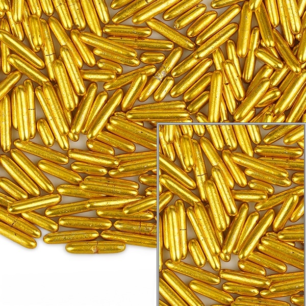 Posypka Cukrowa Makaroniki Złote Błyszczące Antyczne 1 kg