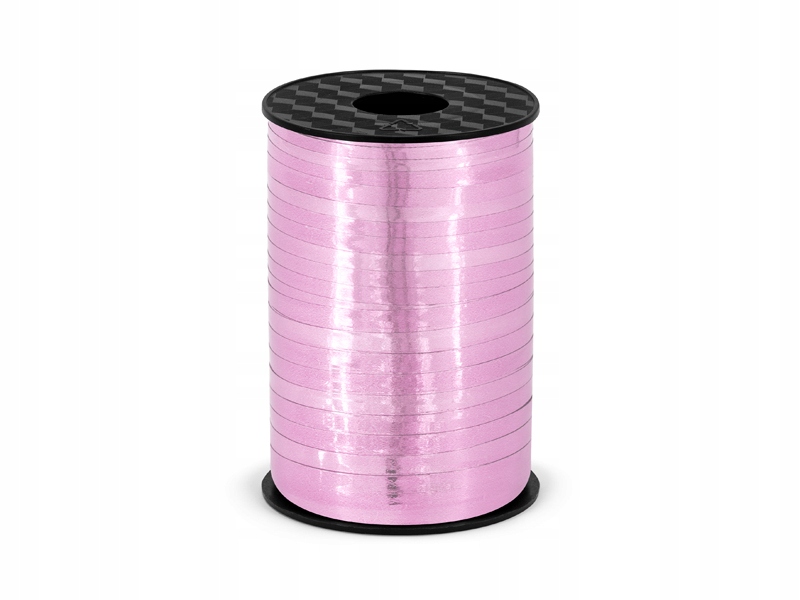 

Wstążka plastikowa metalizowana różowa/1 szt