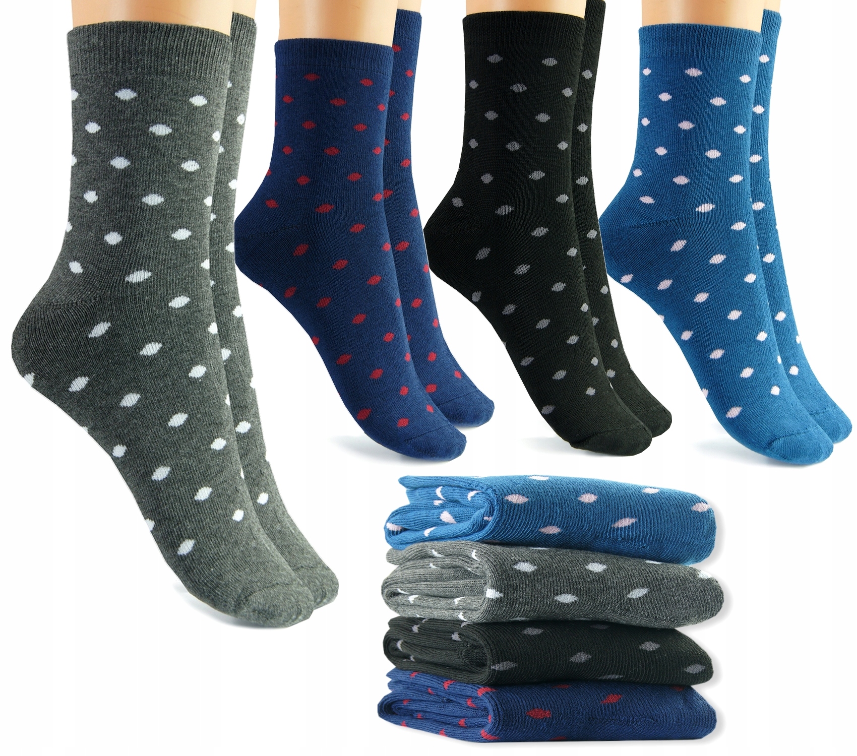 

4x Skarpety Damskie Zimowe Mocne Termo 35-38