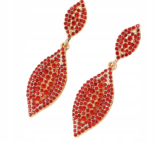 KOLCZYKI kryształki wieczorowe kolor