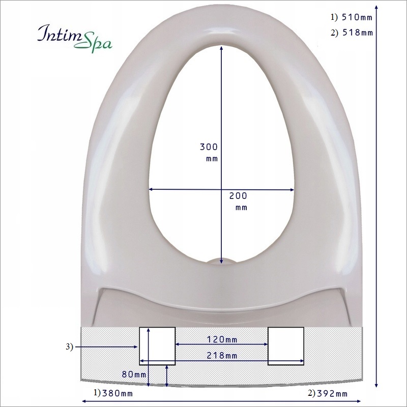 IntimSpa PRIMA deska myjąca mycie higiena bidet Rodzaj inny