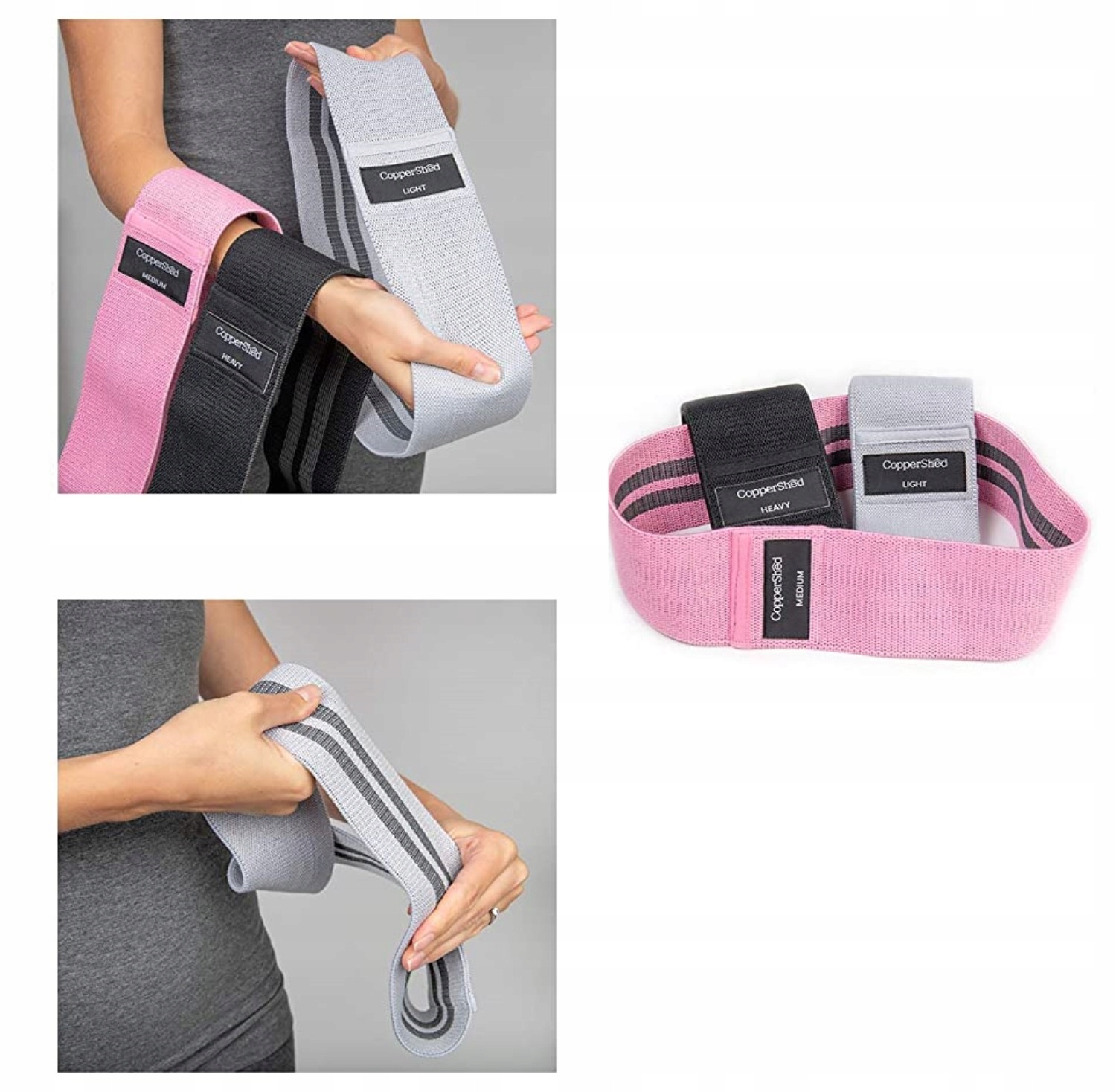 TAŚMY DO ĆWICZEŃ FITNESS SIŁOWNIA ZESTAW 3 SZTUK Kod producenta 5DS4F94-GIM