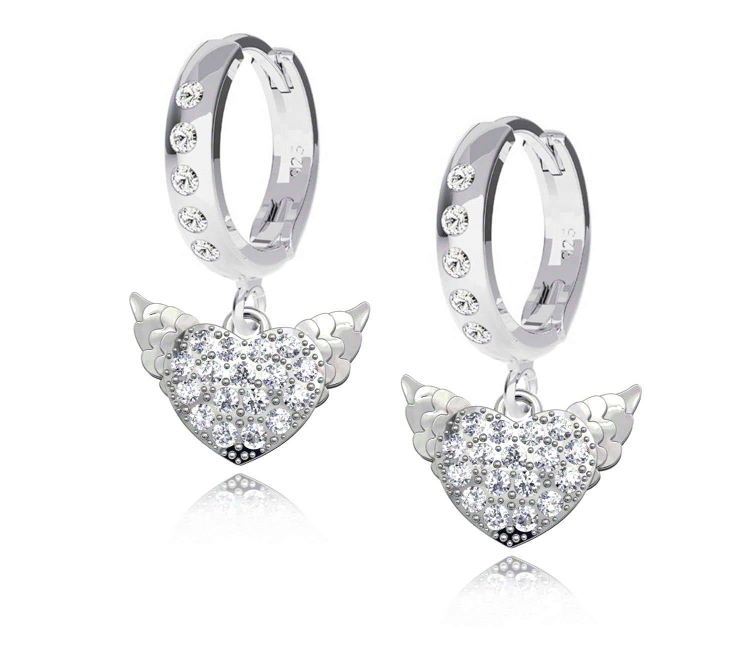 

Srebrne Kolczyki Serce Serduszka srebro 925