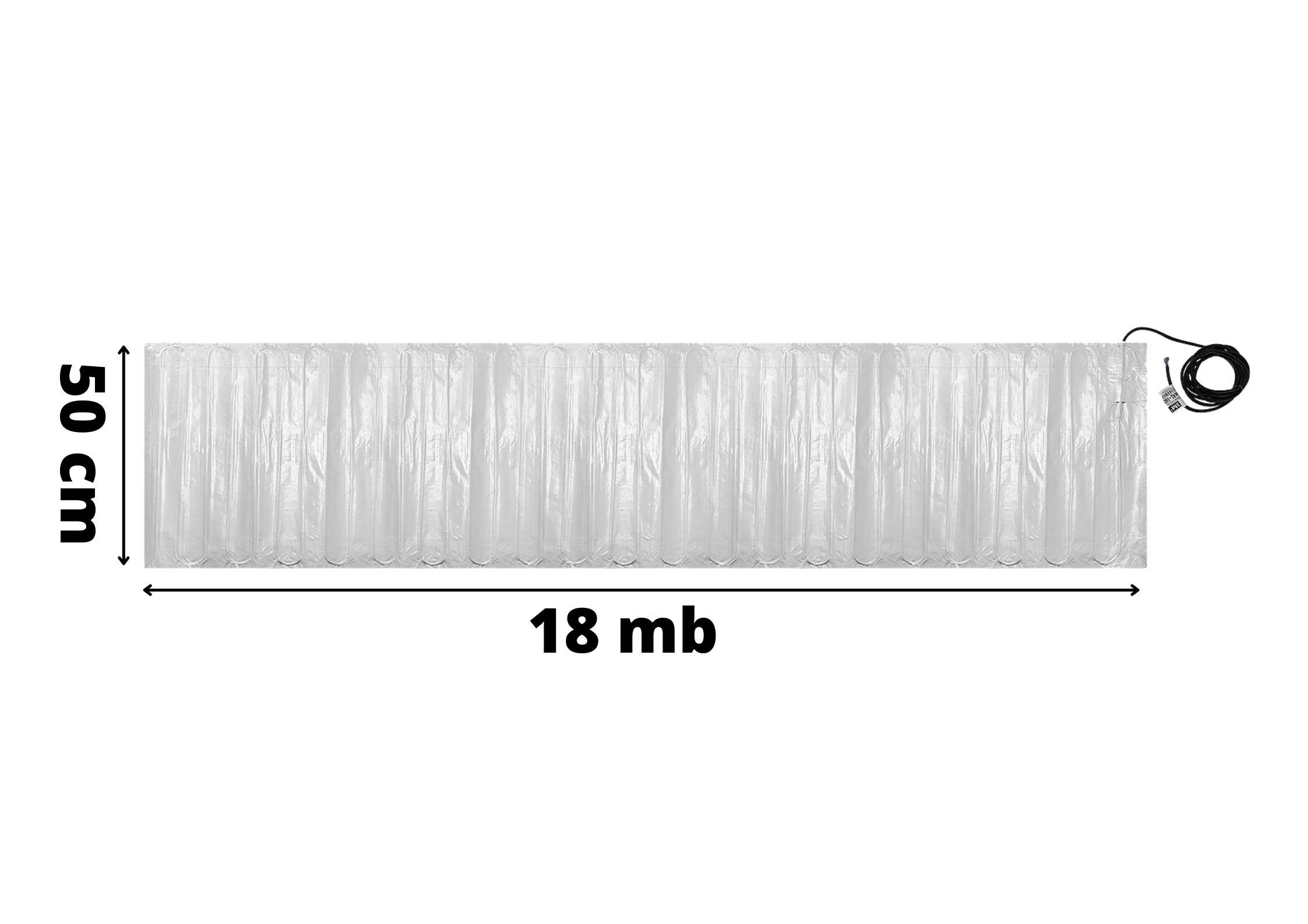 ZESTAW MATA GRZEWCZA grzejna Mission Air pod panele MAL-160W/m² 9m² WiFi Długość 18 m