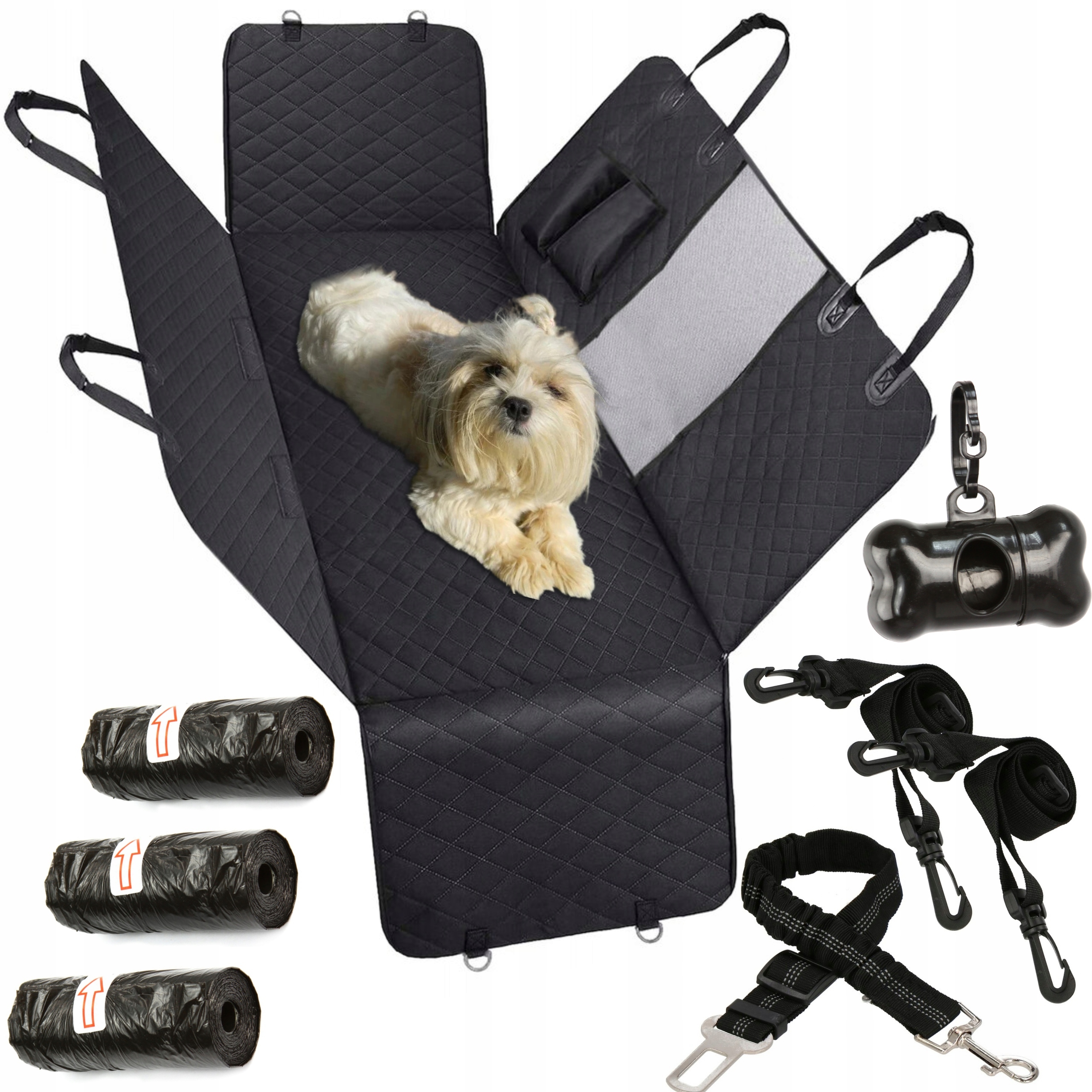 Levně Podložka Pro Psa Do Auta Potah Na Sedadlo Univerzální Automobilová 4V1