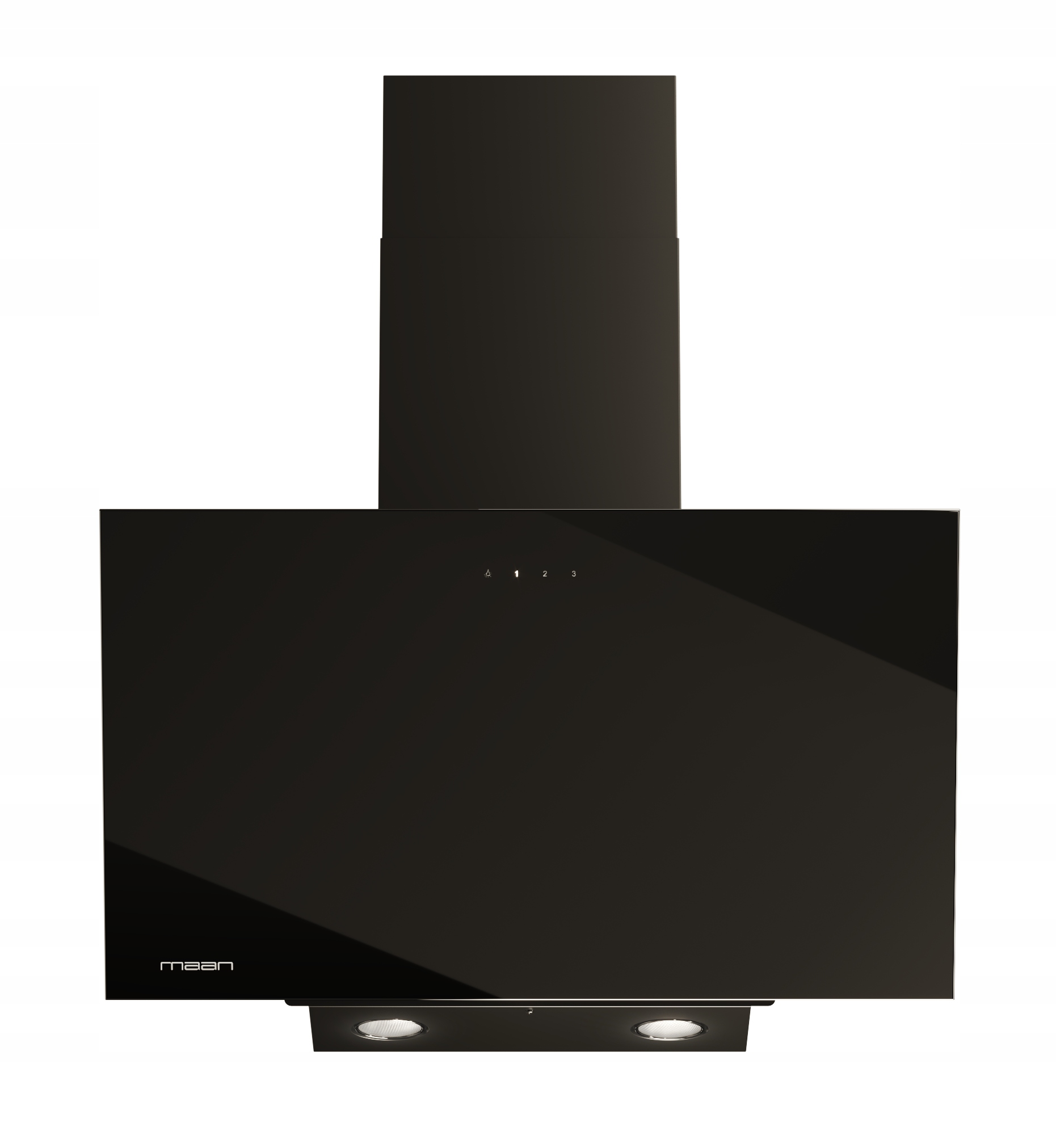 Okap kominowy Vertical Glass Touch czarny 60 cm