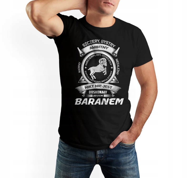 

Koszulka męska Znak Zodiaku - Baran 3XL