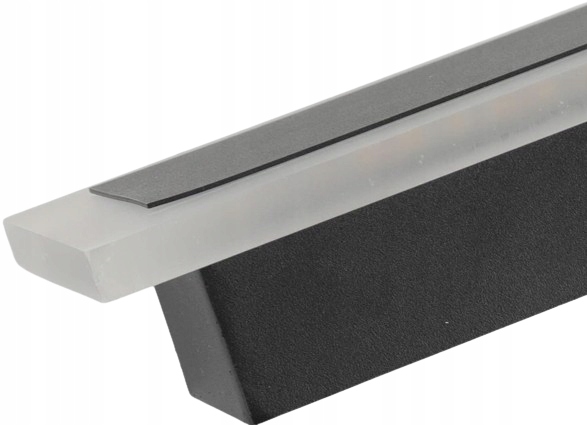 LAMPA KINKIET LED OGRODOWA ELEWACYJNA ZEWNĘTRZNA DŁUGA 1M B.NEUTRALNA 24W Kolor czarny