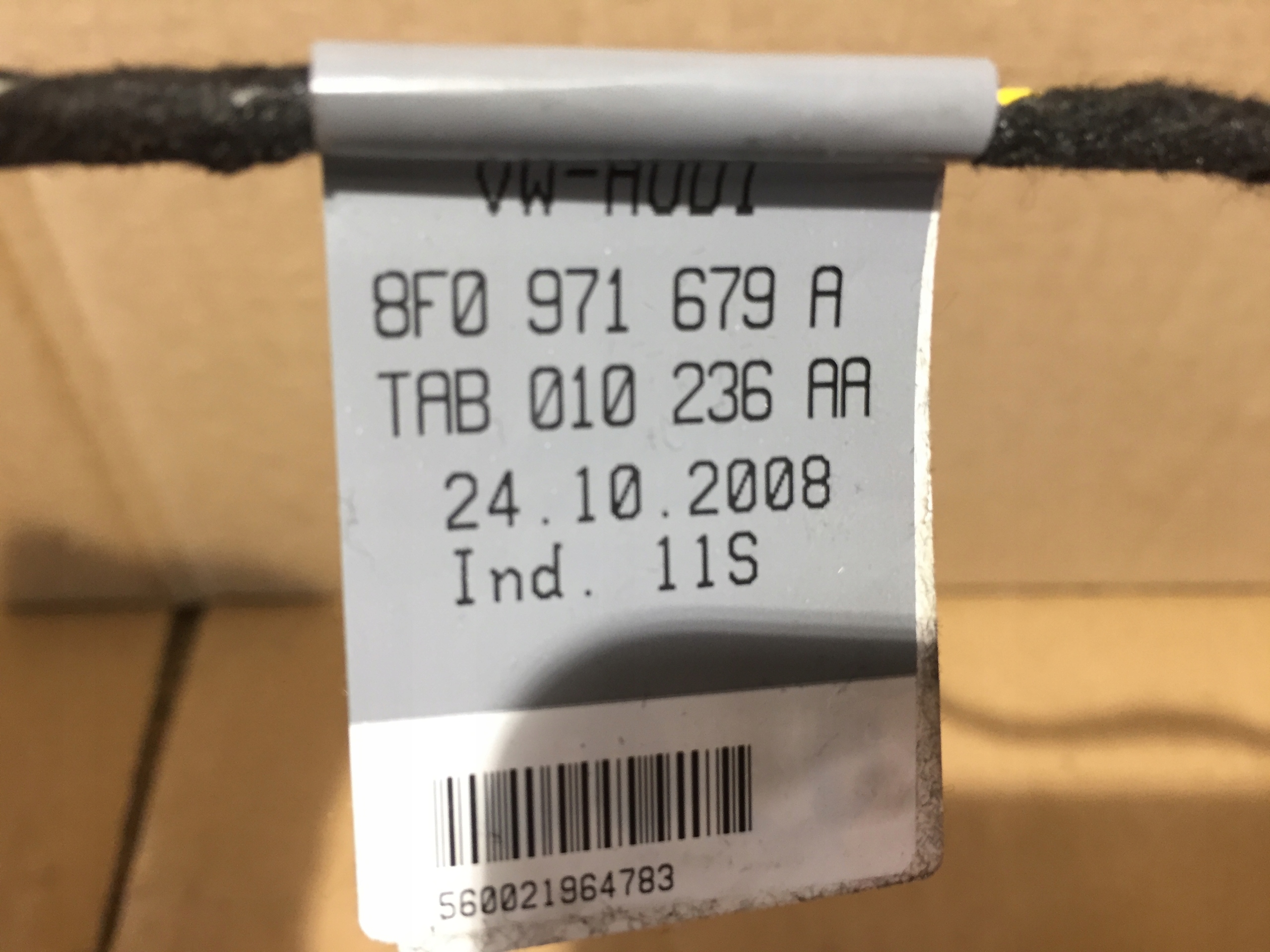 AUDI A5 8T CABRIO bundle passenger compartments airbag 8F0971679A