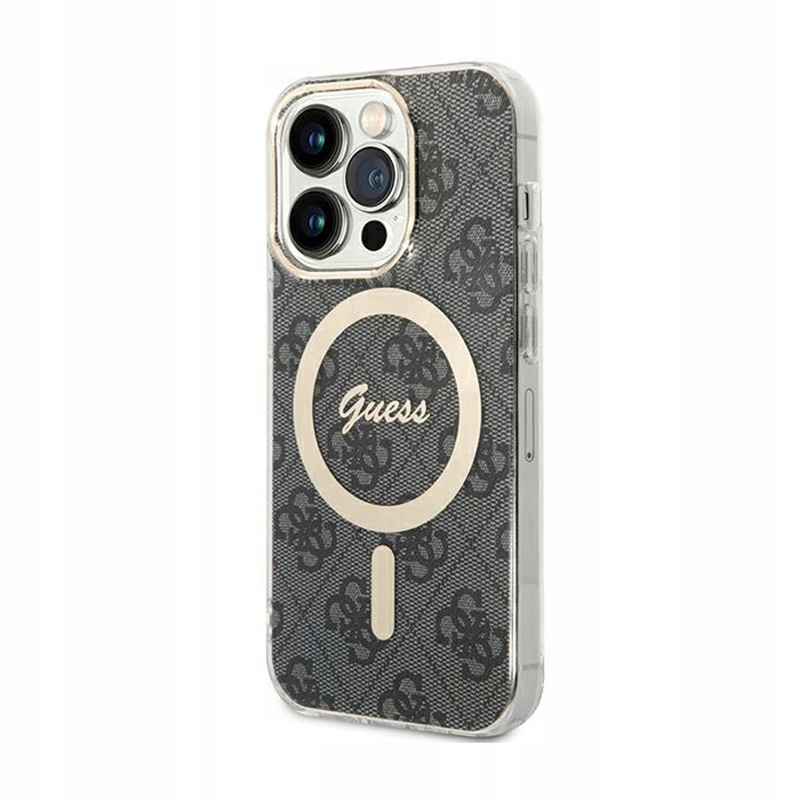 Guess 4G MagSafe – Pouzdro pro iPhone 15 Pro (černé)