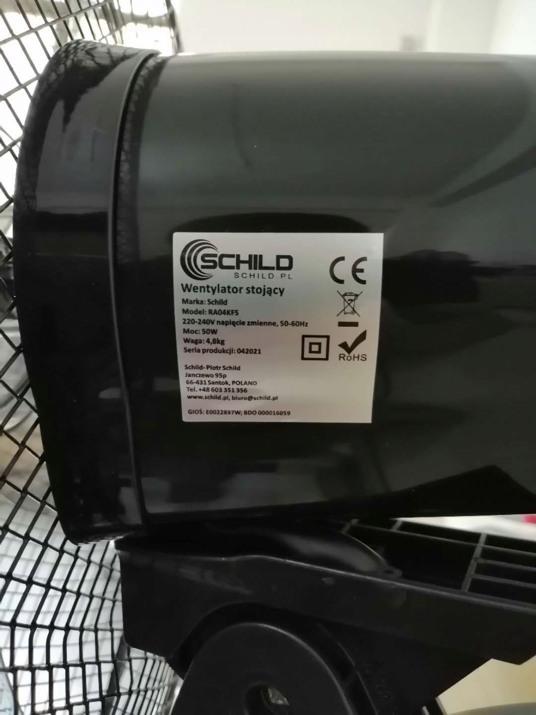 LCD WIATRAK PODŁOGOWY WENTYLATOR STOJĄCY PILOT XXL Załączone wyposażenie pilot inne