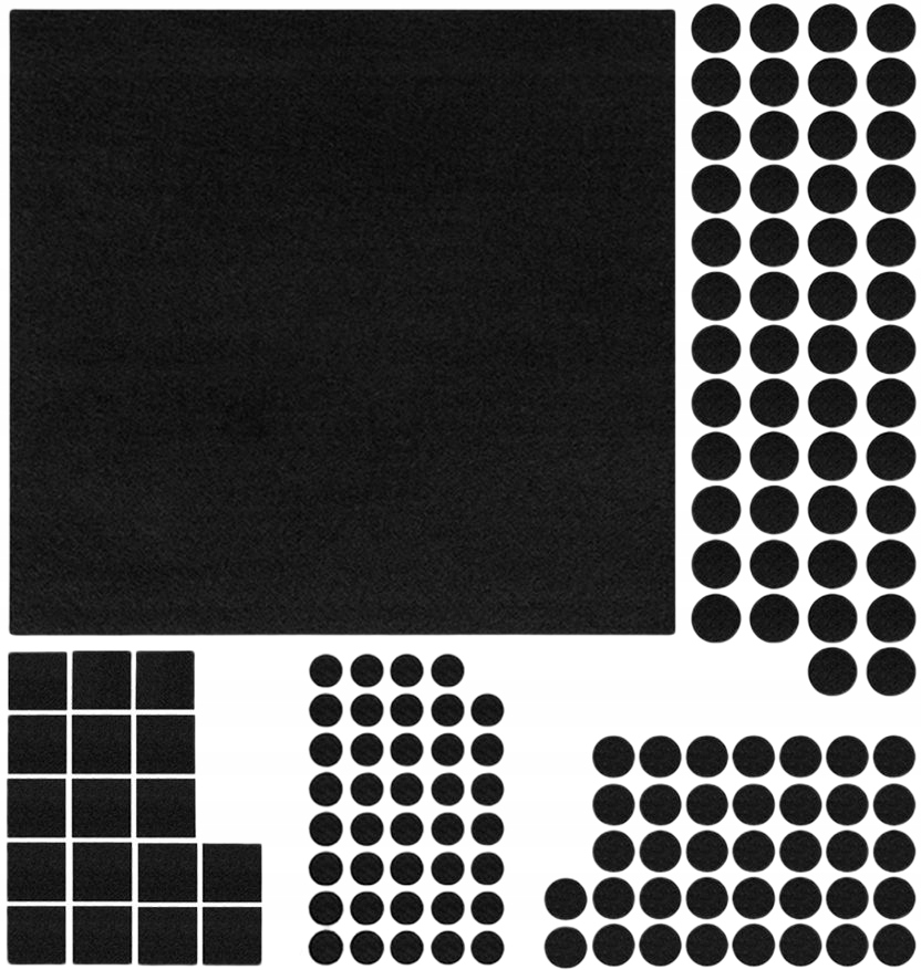 

Podkładki Filcowe Pod Meble Krzesła Zestaw 144szt