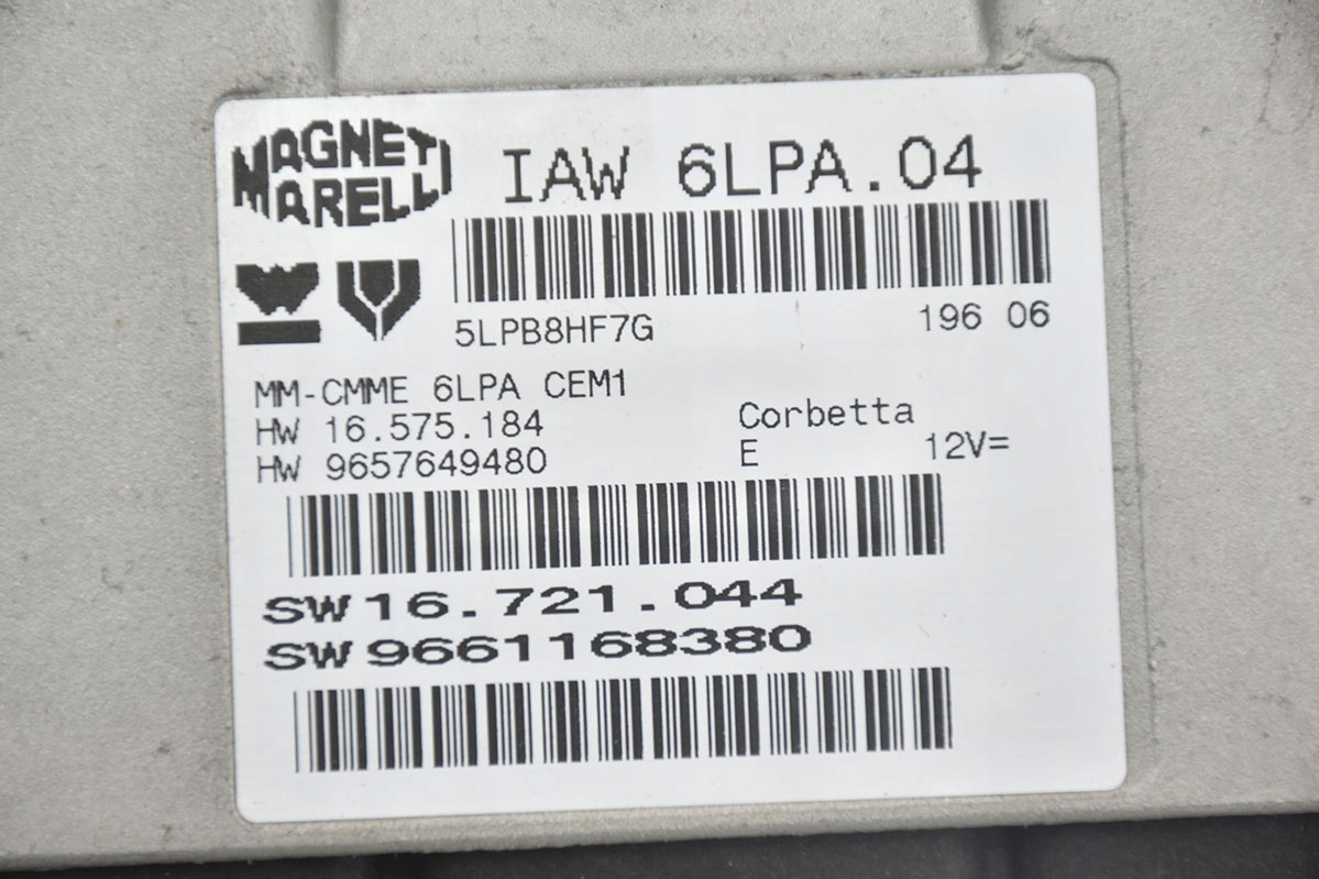 Computer Bedienteil PEUGEOT 9661168380