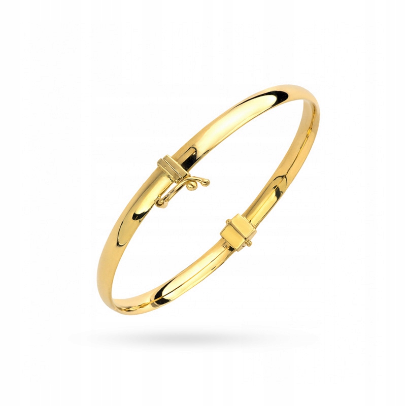 Elegantní Zlatý Náramek pr. 585 Pevný 14k
