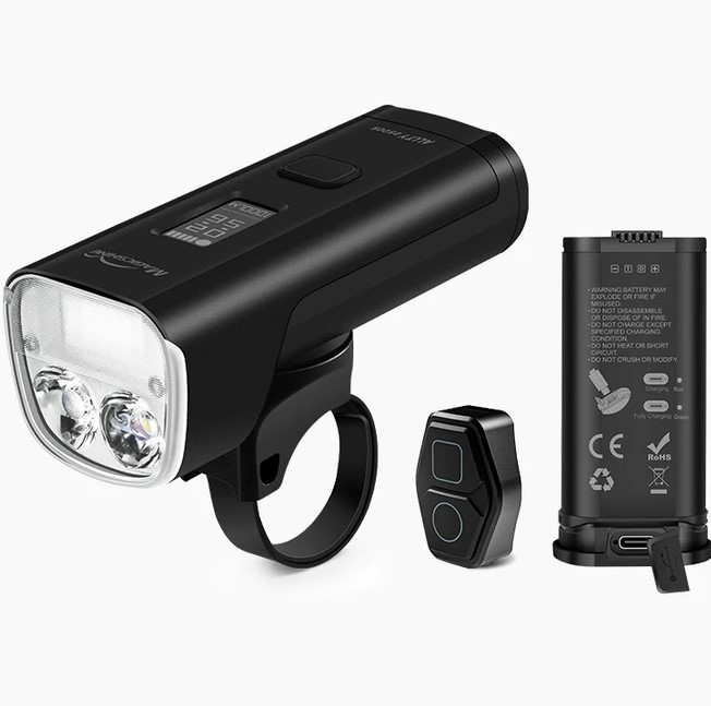 Přední světlo na kolo Magicshine Allty 2500S, Oled displej, dálkové ovládání