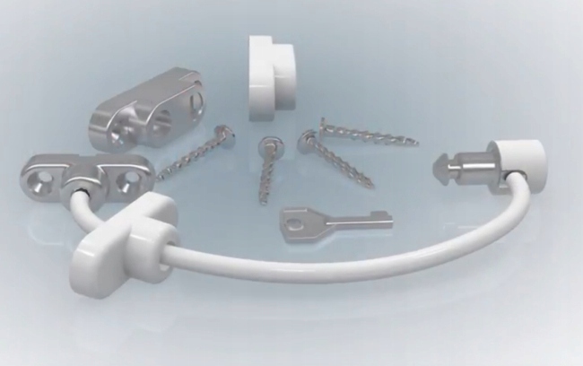 Zabezpieczenie okien antracyt Blokada okna kluczyk Marka Penkid