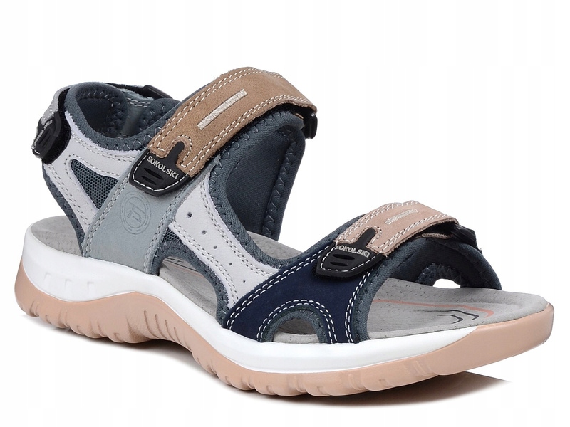 Sandały damskie sportowe skórzane T.Sokolski L26-665 trekkingowe 36