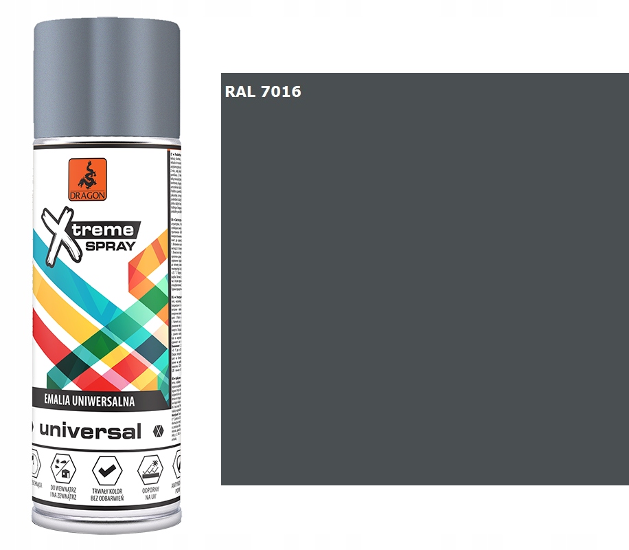 

Emalia Uniwers Spray 400 ml Antracytowy 7016