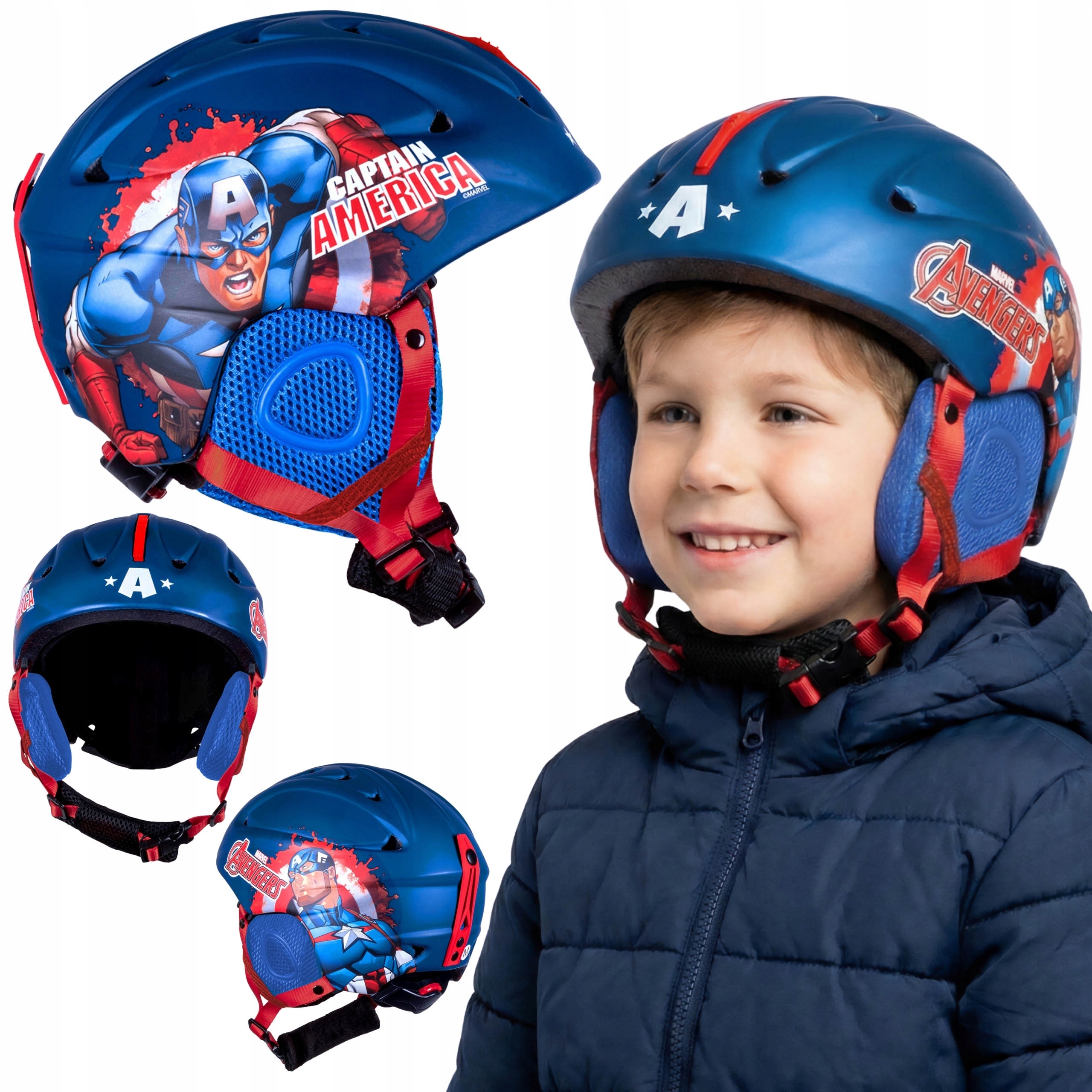 Kapitam Ameryka Kask narciarski Snowboard dla chłopca In-mold z Wentylacją