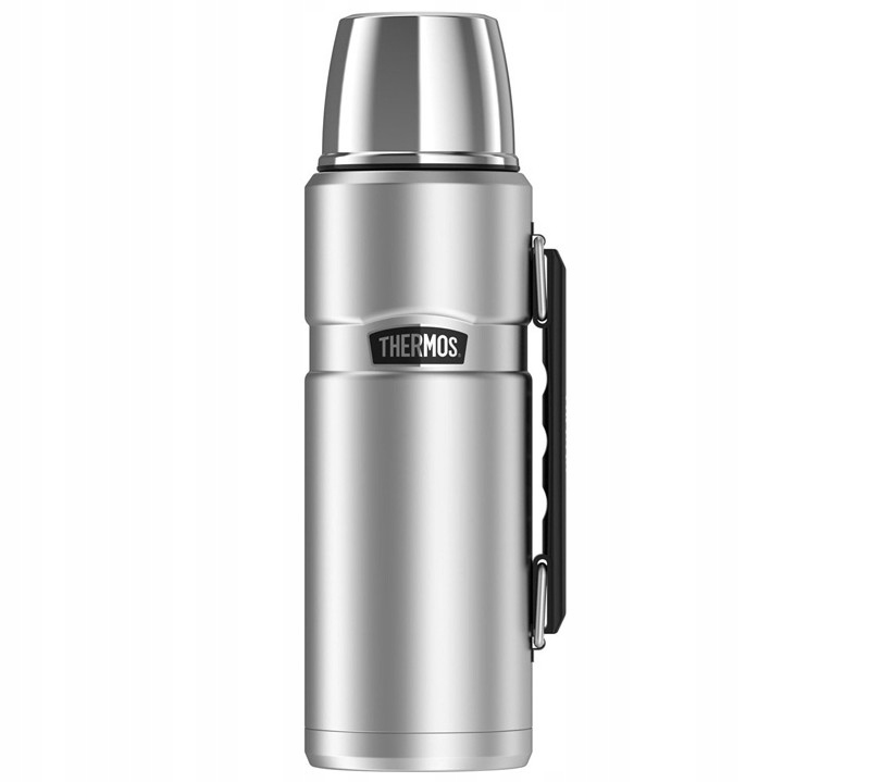 Termos na napoje 1.2 L z uchwytem – srebrny (thermos)
