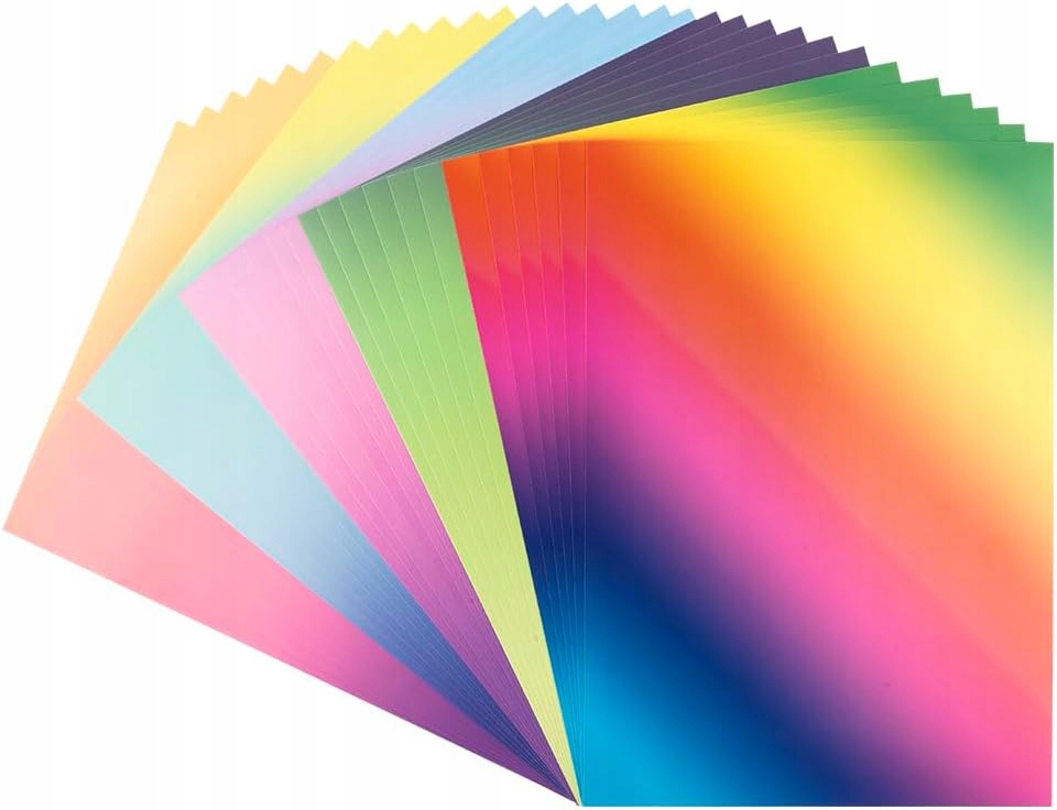 Dekorativní Papír Gradient A4 250 G/m² 30 Listů Barevný