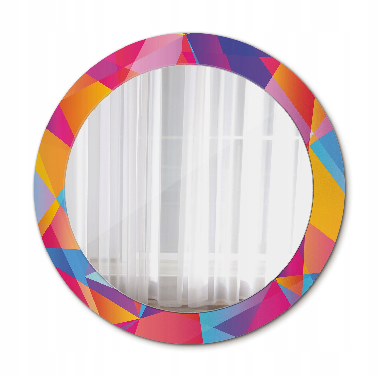 Moderné zrkadlo Geometrická kompozícia 70 cm