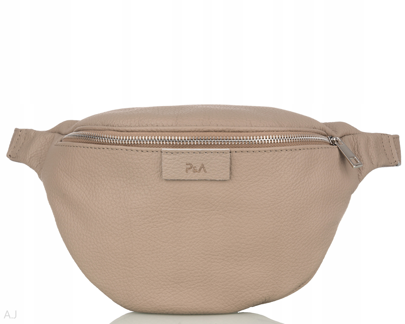 Dámská kožená ledvinka, kožená taška, crossbody na boky, prostorná