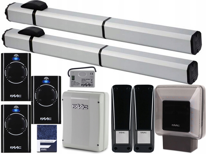 

Zestaw do bram Faac S450H Cbac 3 xPILOT Lampa Xled