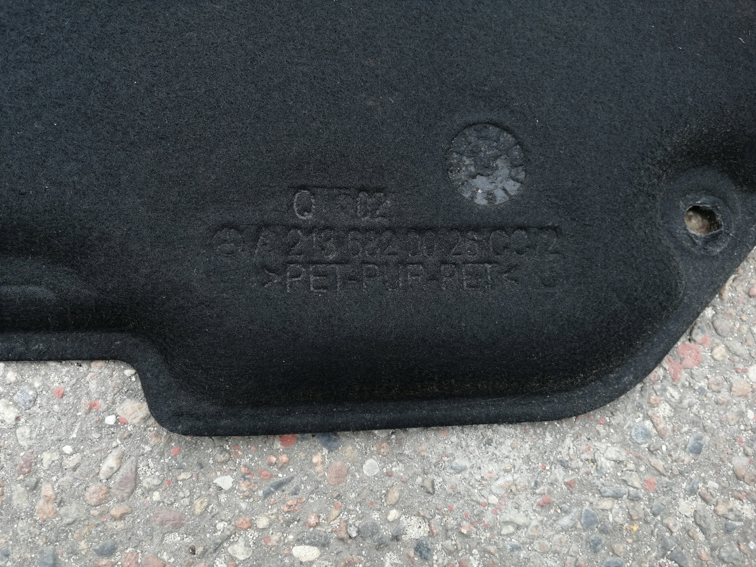 Insonorisation du capot MERCEDES W213 Original 2136820026 BDB!!