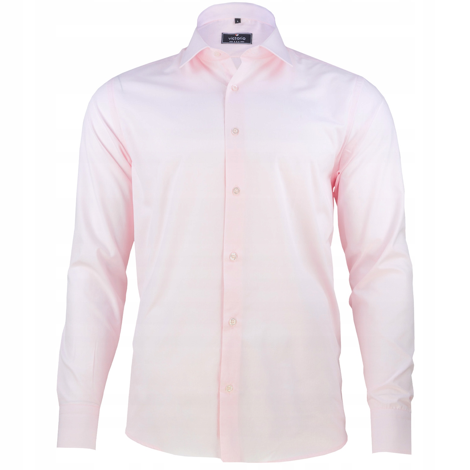 Koszula męska różowa wizytowa rozciągliwa Z Elastanem regular XXL elastan