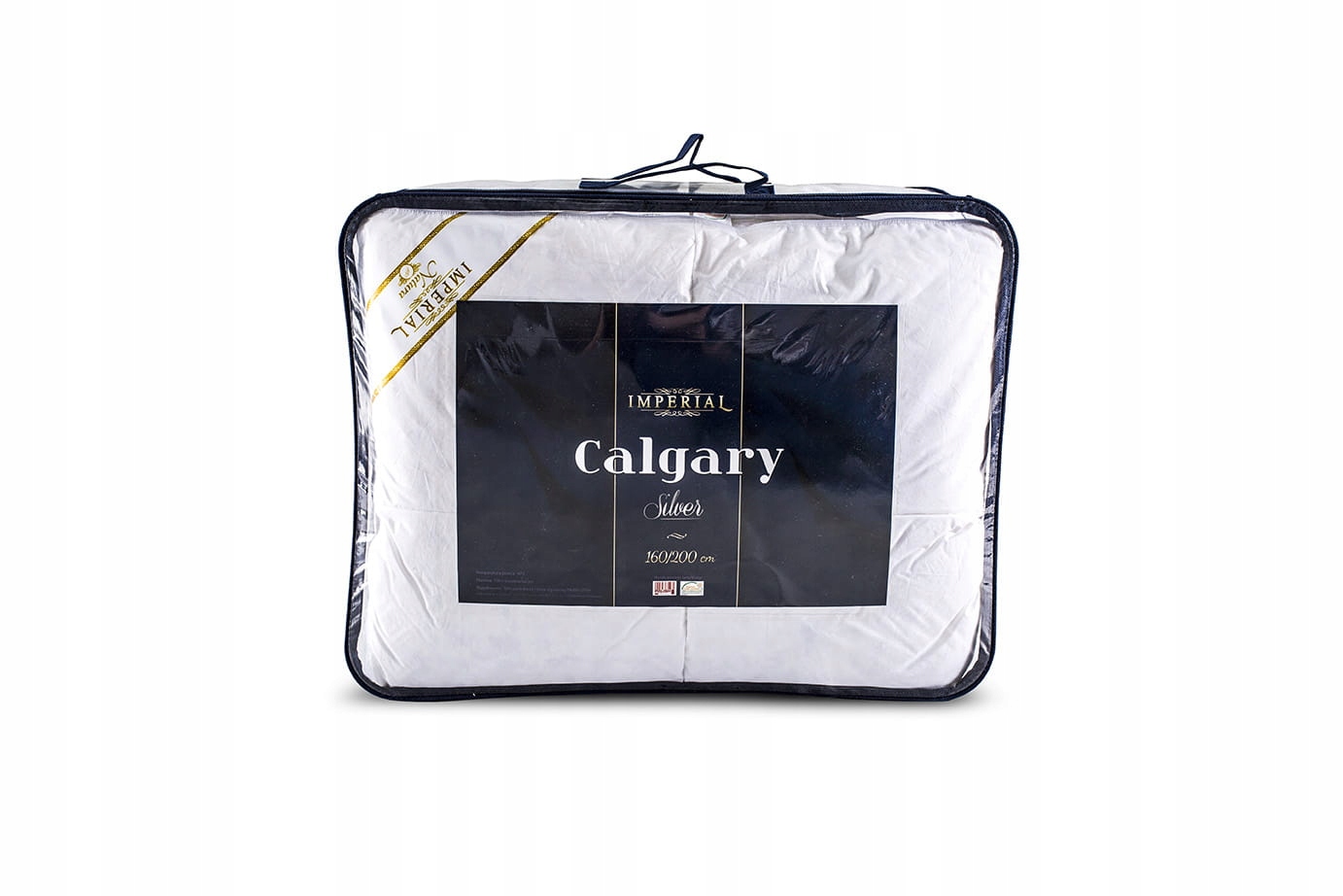 Amw Prikrývka Calgary Silver 160x200 1400g biela