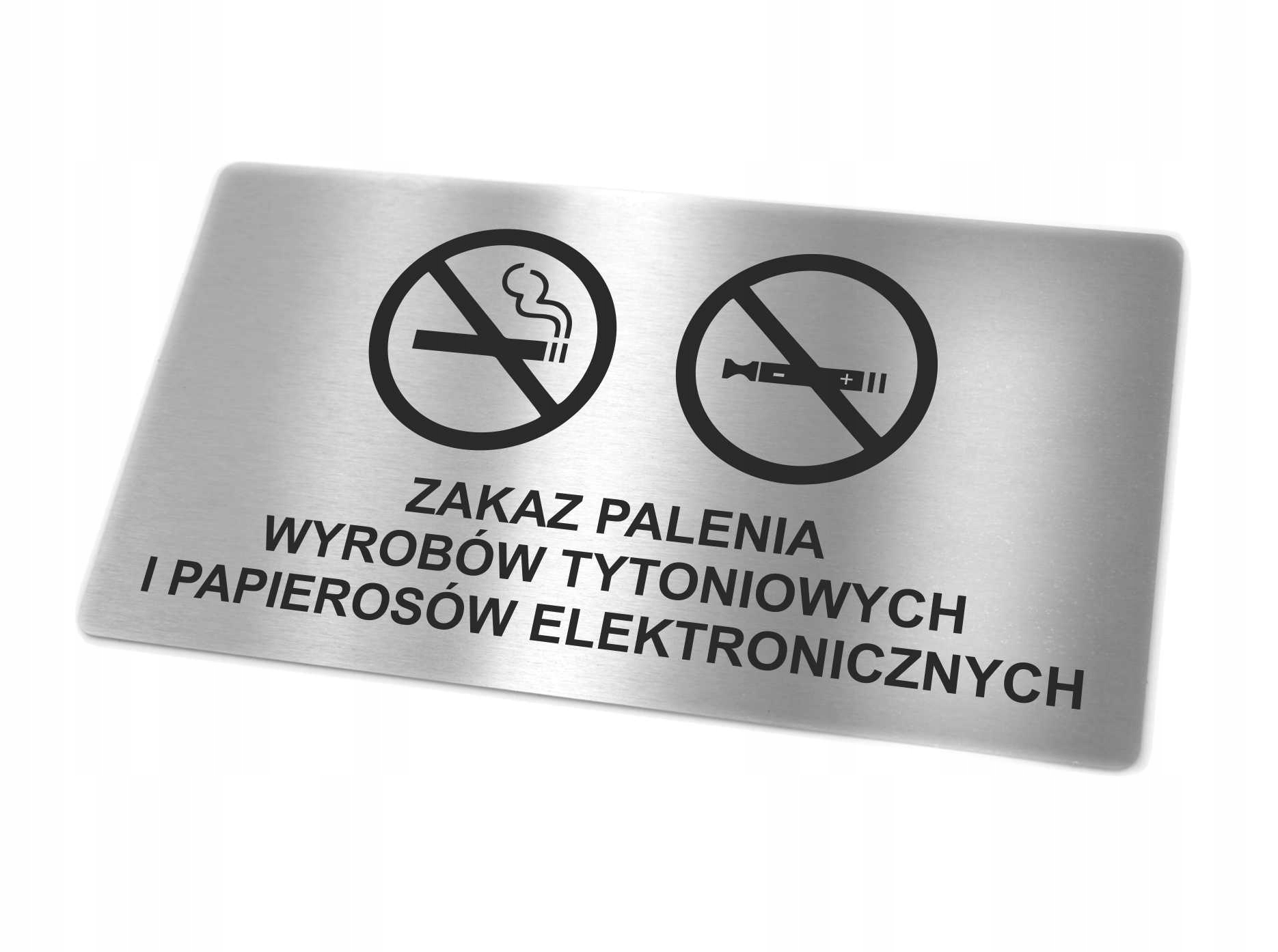 

Zakaz Palenia Tabliczka Stal Nierdzewna Inox