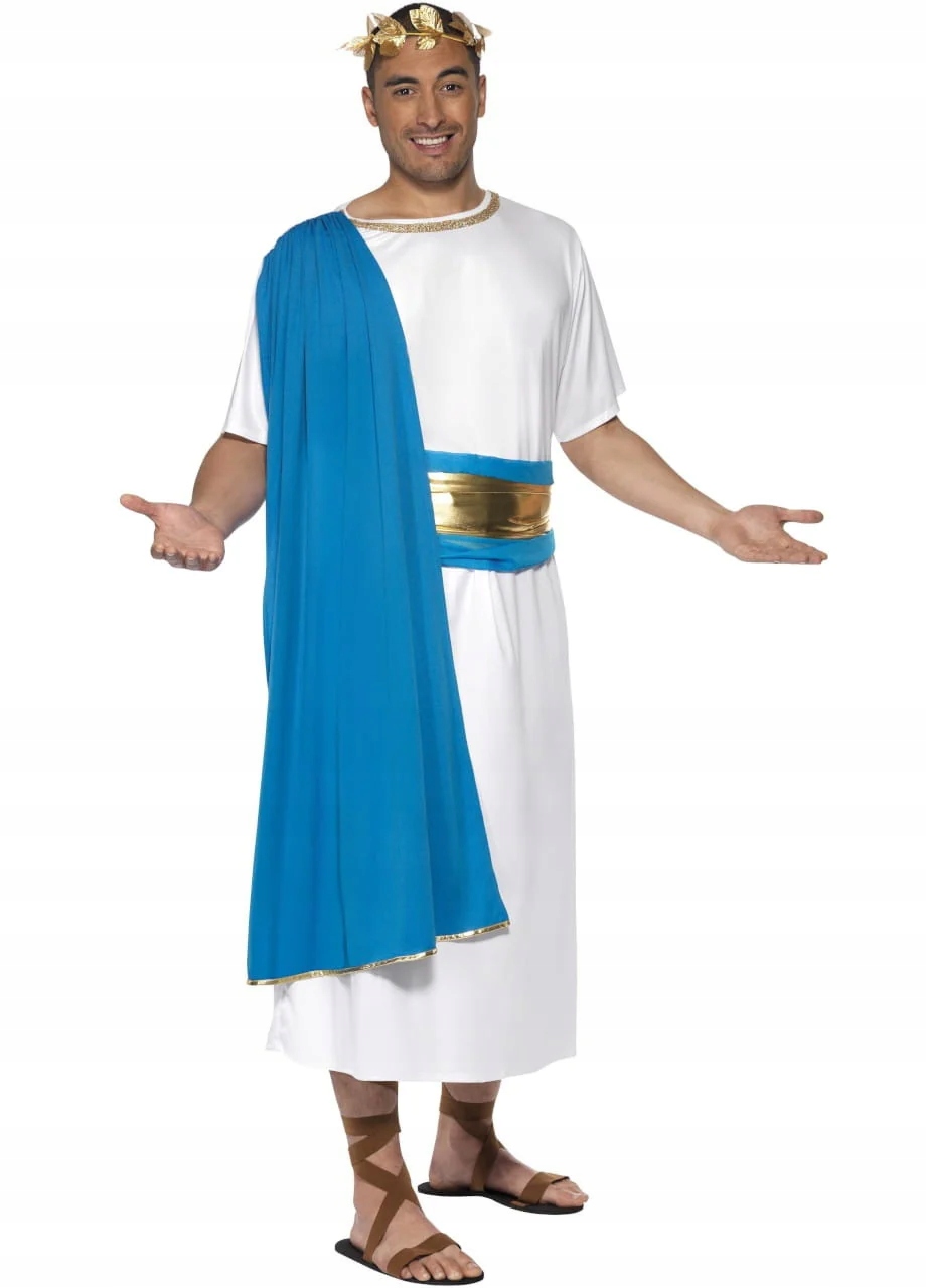 Kostým Senátor Toga Šaty Převlek Karneval Říman Řecko M