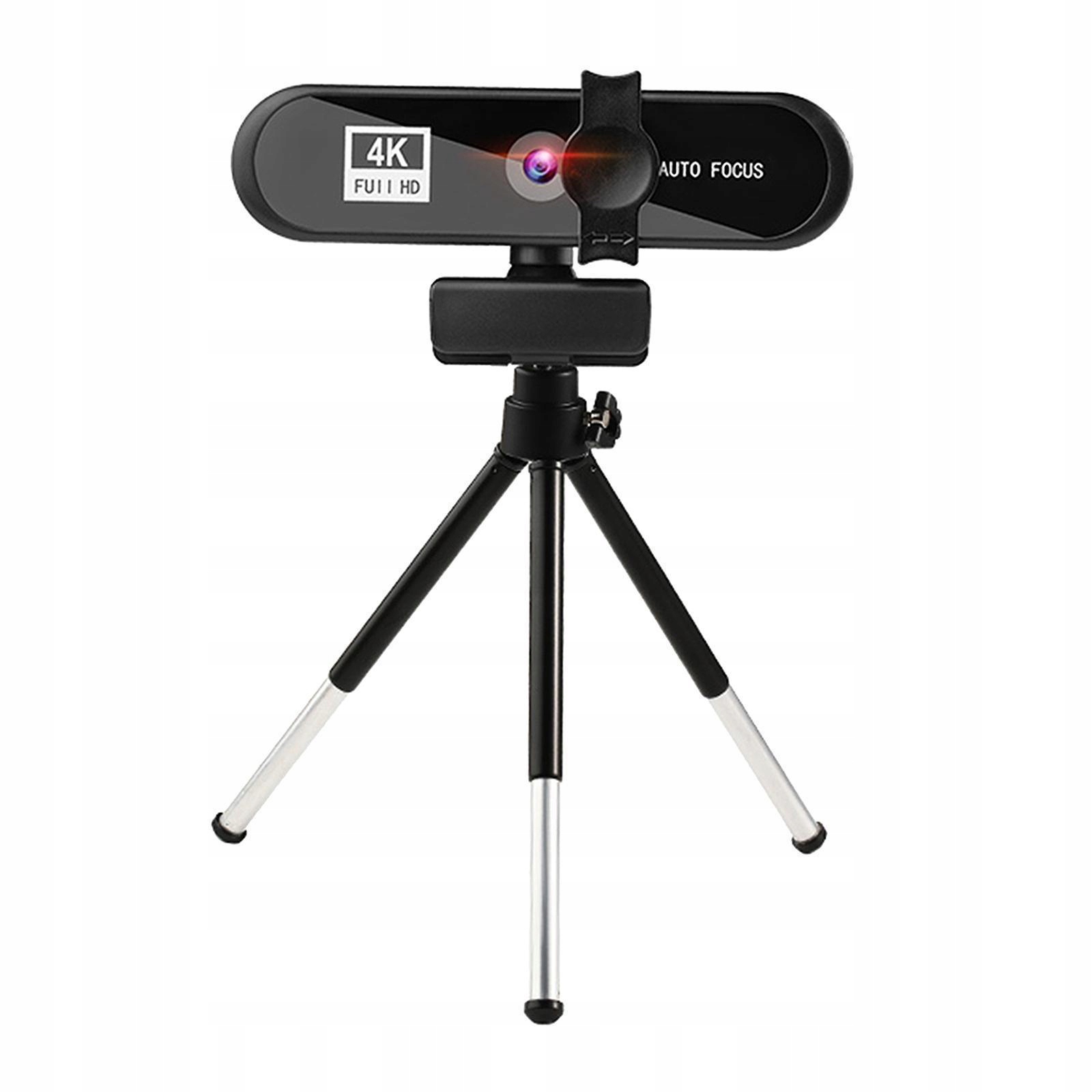 4K 8MP Autofocus Web Camera with Tripod, 4k Black Marka inna