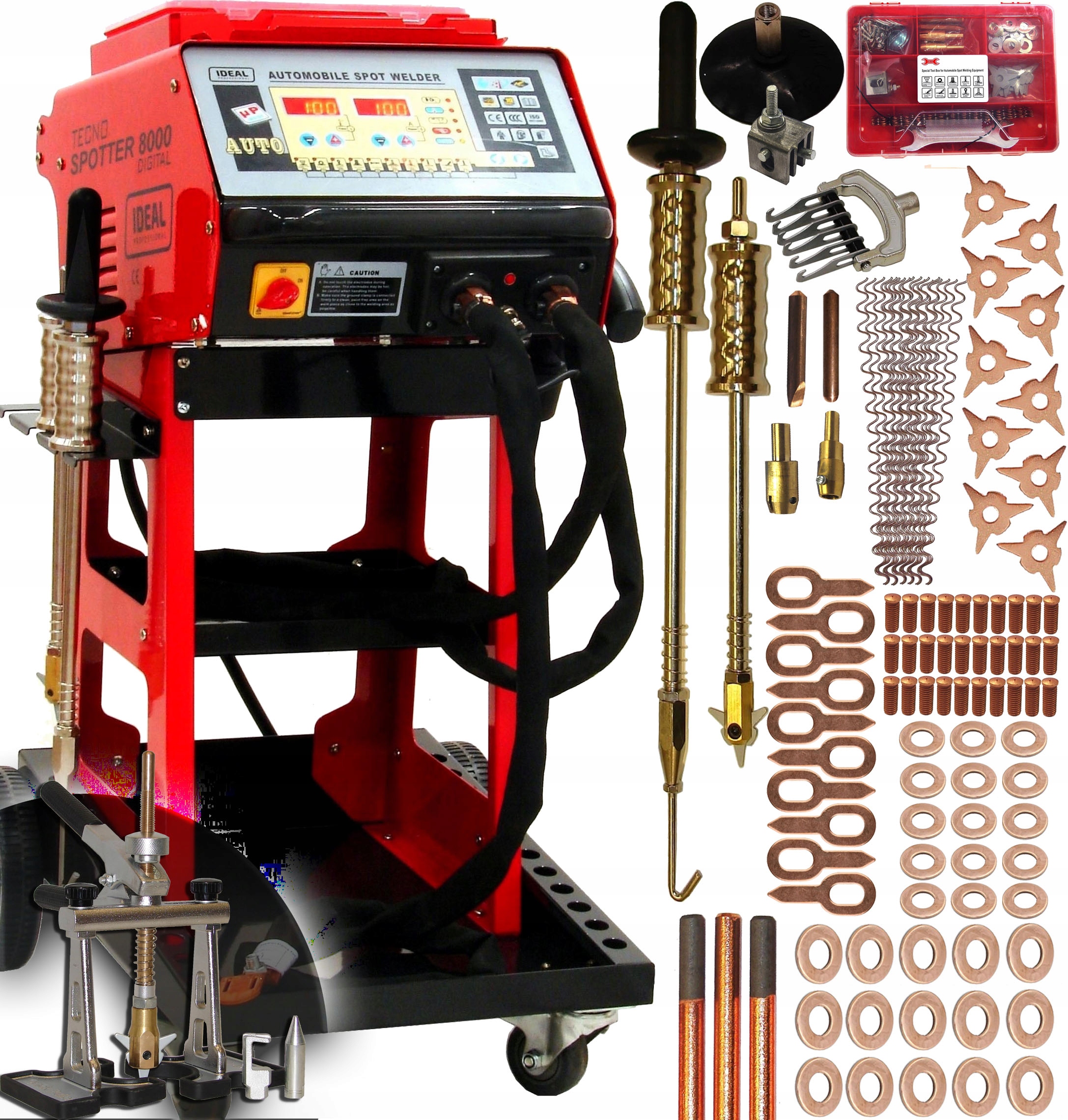 Svářečka Ideal Tecno Spotter 8000 Digital 400V Quick Puller Příslušenství