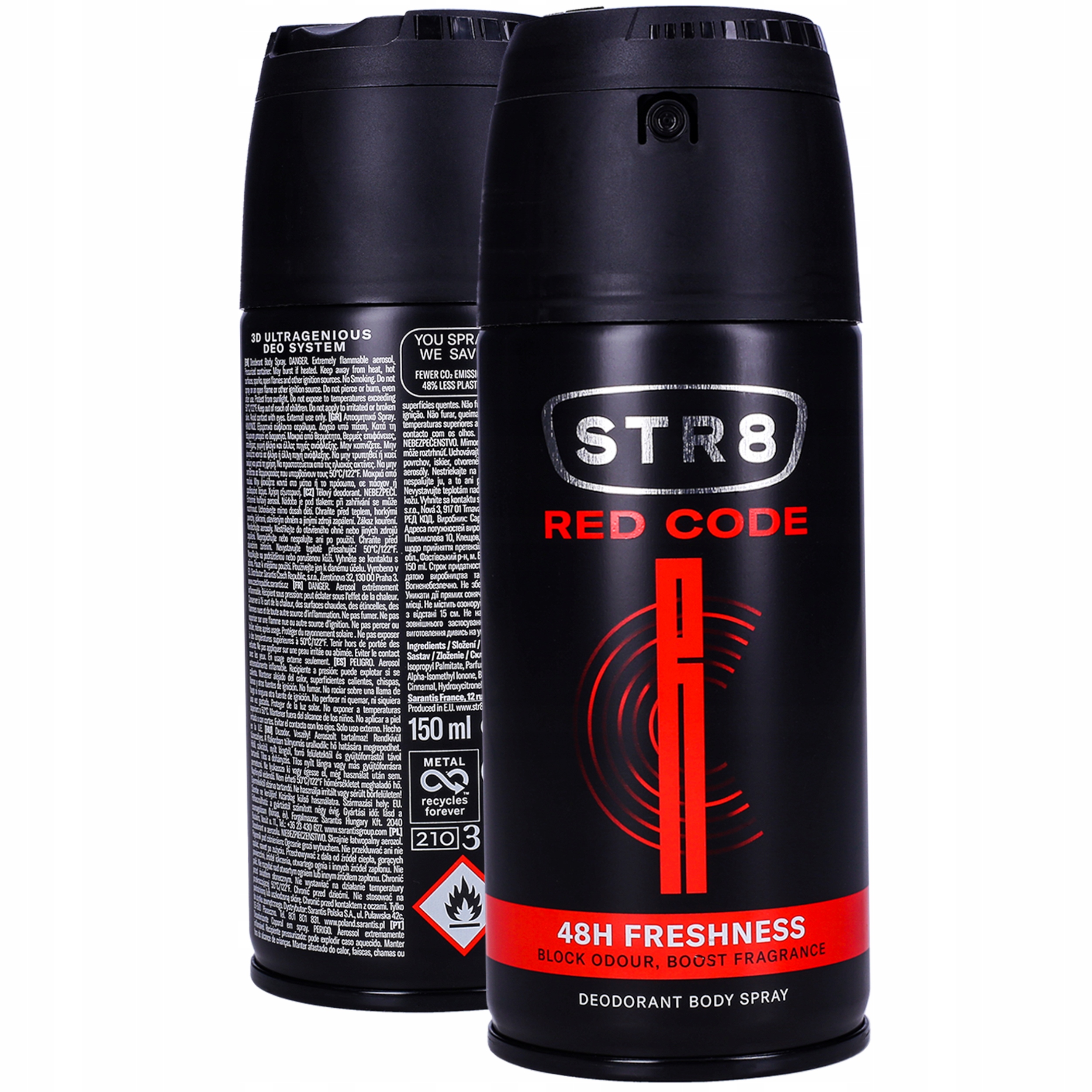 

STR8 Red Code 48H Dezodorant Spray 150ML Męski