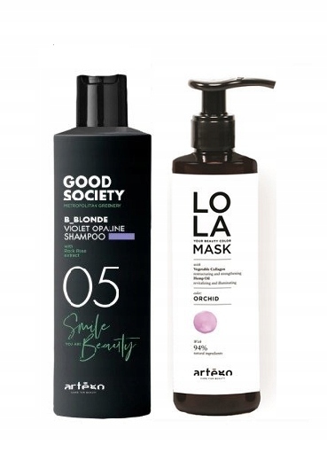 Artego Szampon Maska Do Włosów Blond Popielaty