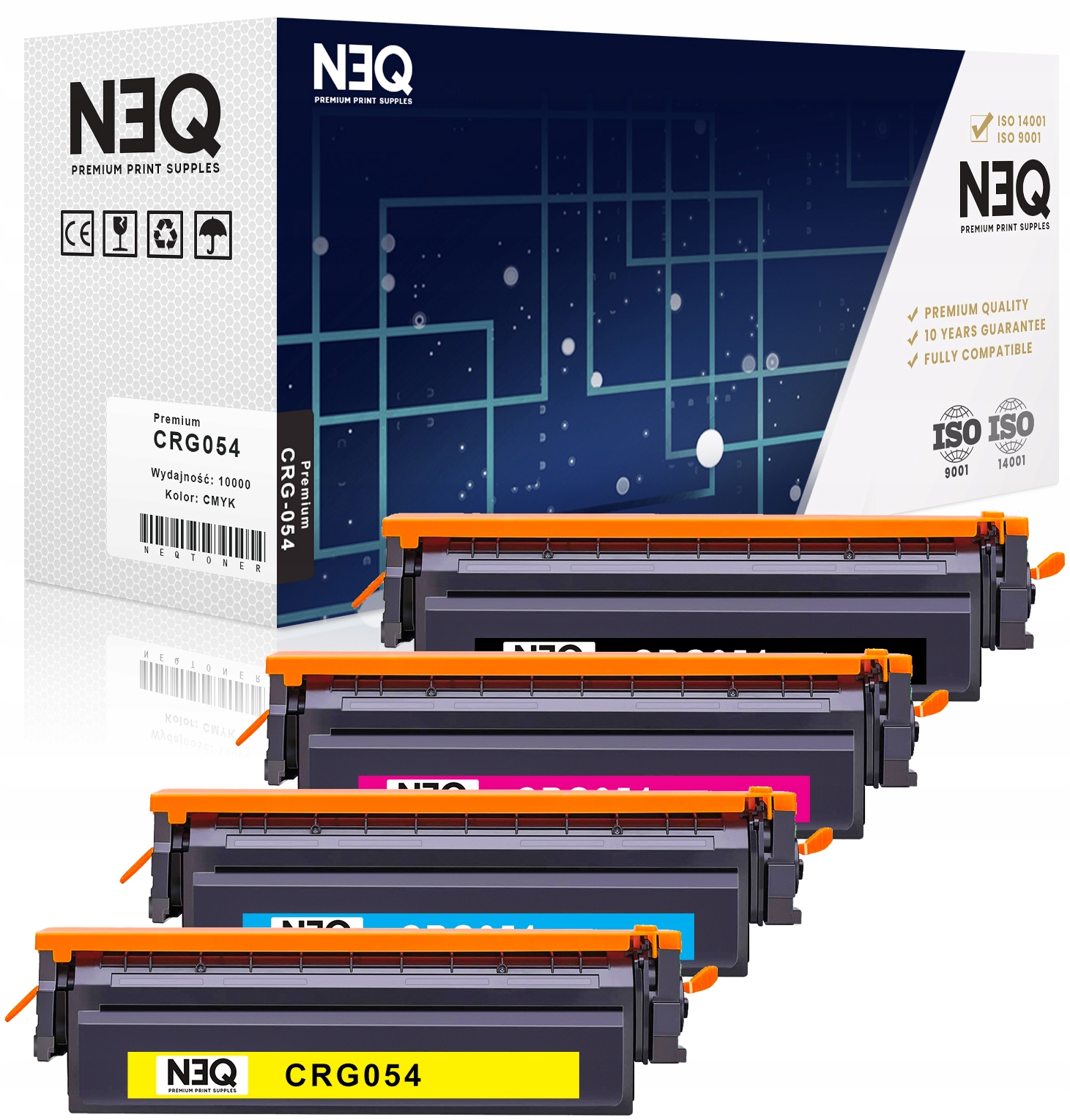 4x Toner CRG-054H pro Canon isensys MF643CDW MF645CX MF641CW MF640C MF644CDW