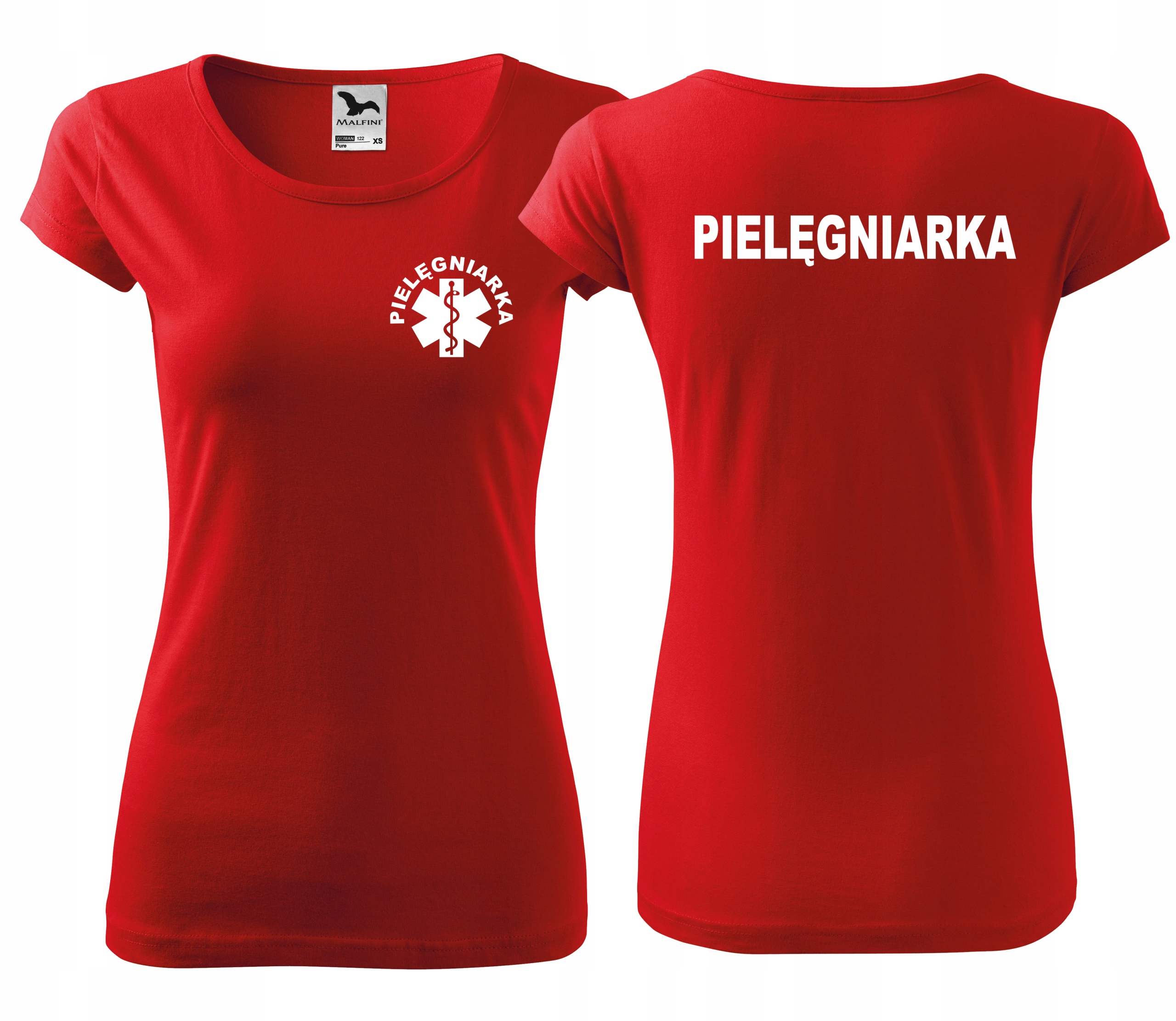 koszulka PIELĘGNIARKA eskulap z nadrukiem XS