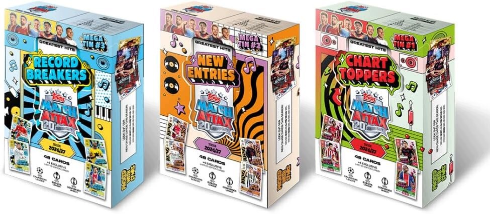 Topps Match Attax Ucc 2026/27 Tin 1 Chart Toppers Karty Piłkarskie