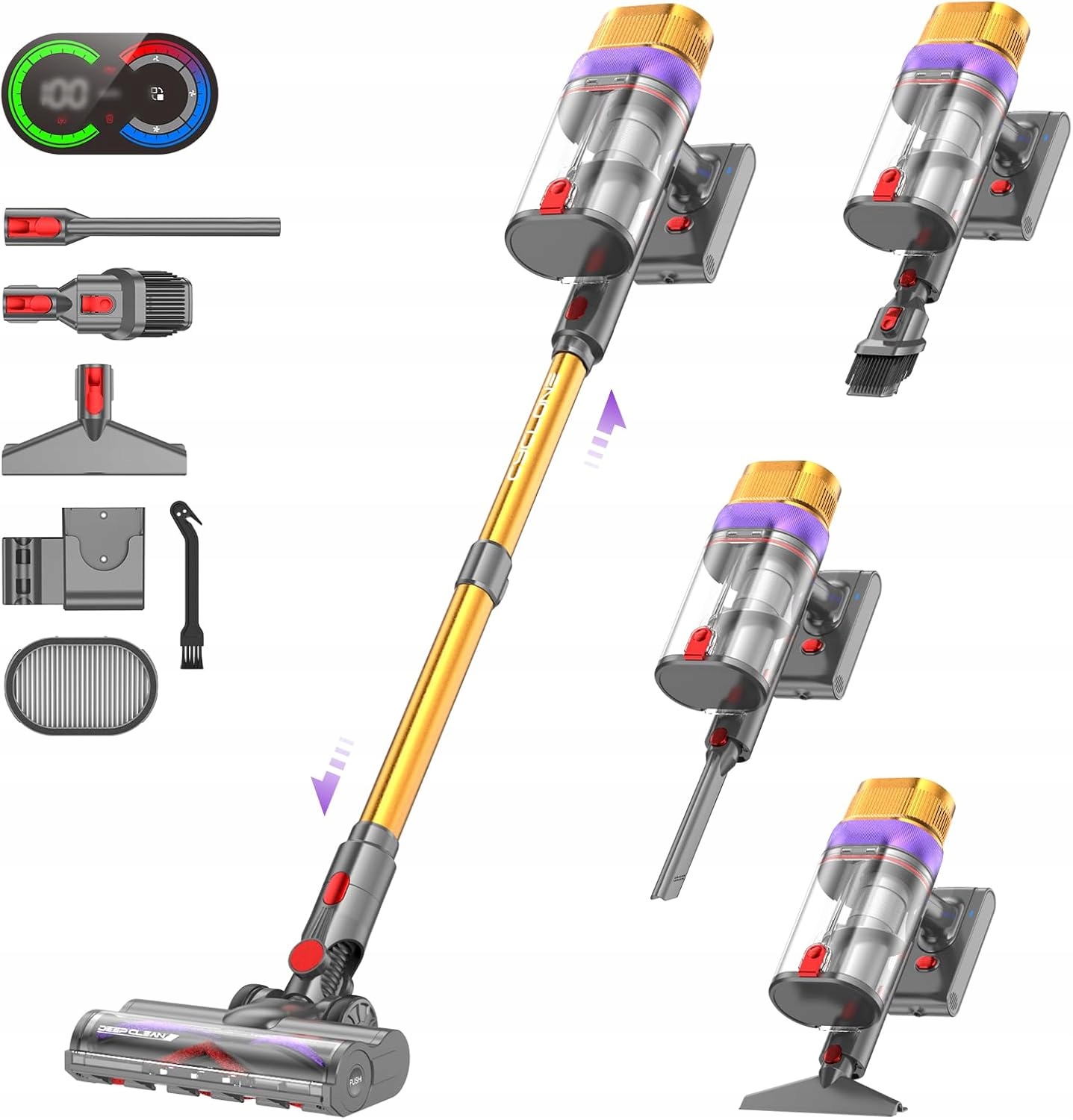 Vistefly V15 Ultra Bezdrôtový vysávač 45 kPa 70min Hepa Inteligentný