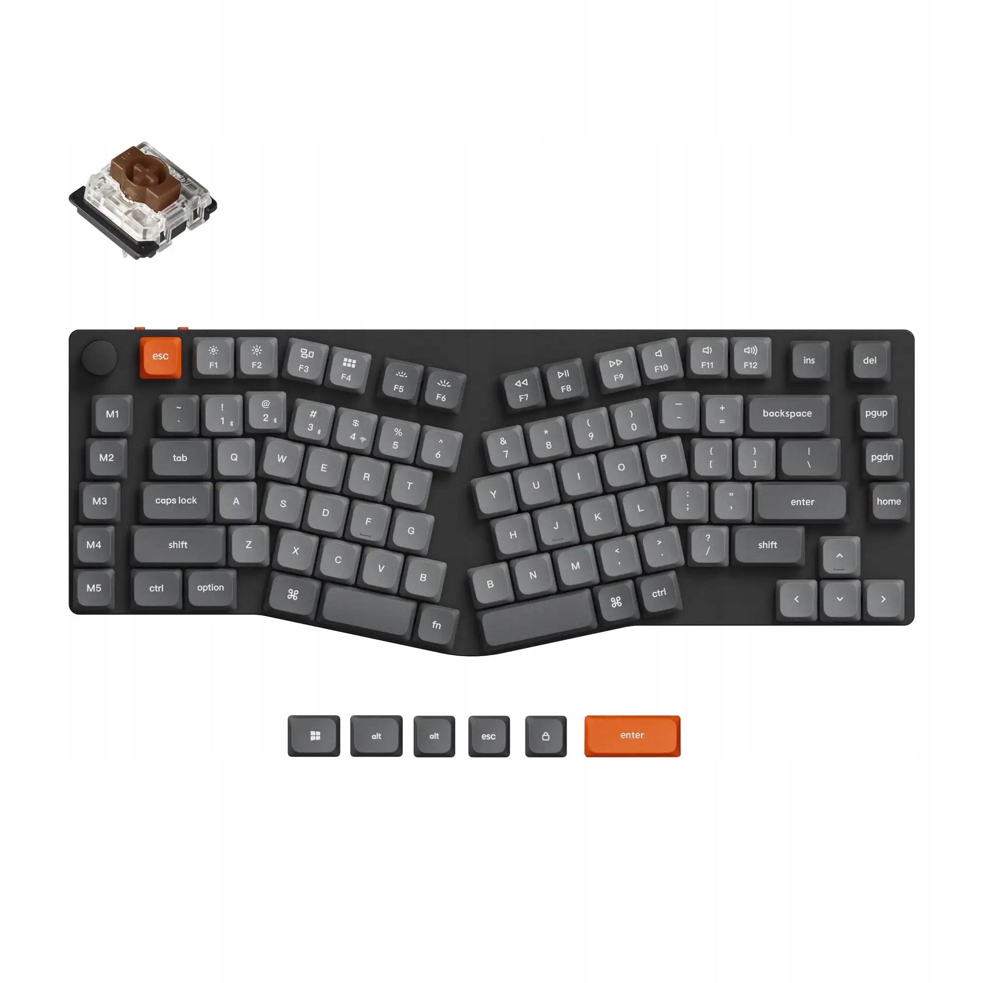 Keychron K15 Max Qmk Bezdrátová mechanická klávesnice Alice Layout H3