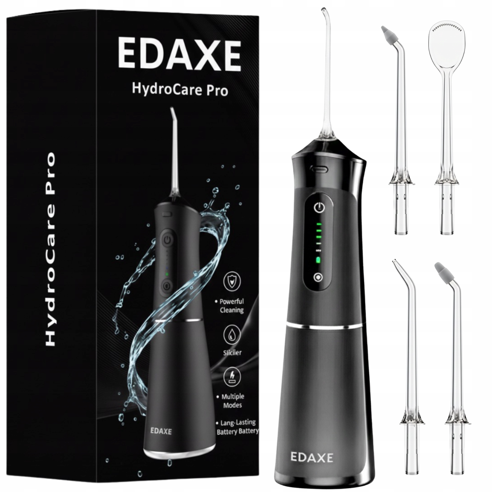 IRYGATOR DENTYSTYCZNY do zębów BEZPRZEWODOWY HydroCare 5 Trybów 4 Dysze