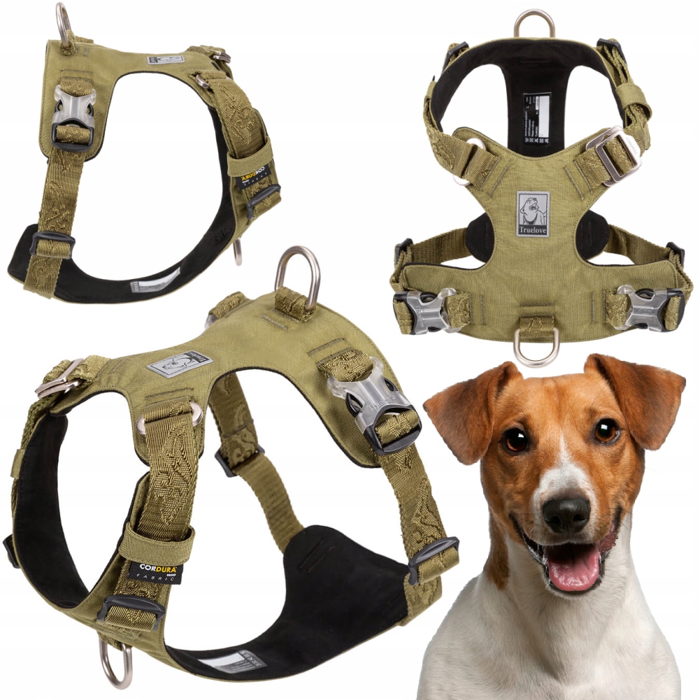 Levně Voděodolné Obojky Pro Psa Truelove Adventure Soft Khaki, Lehké