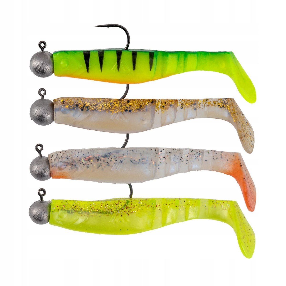 Mikado Fishunter Z Główką Jaws 8cm MIX op. 4szt.
