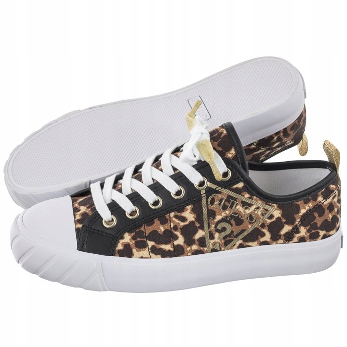 

Buty Trampki Guess Kerrie2 Leopa FL5K2R Brązowe