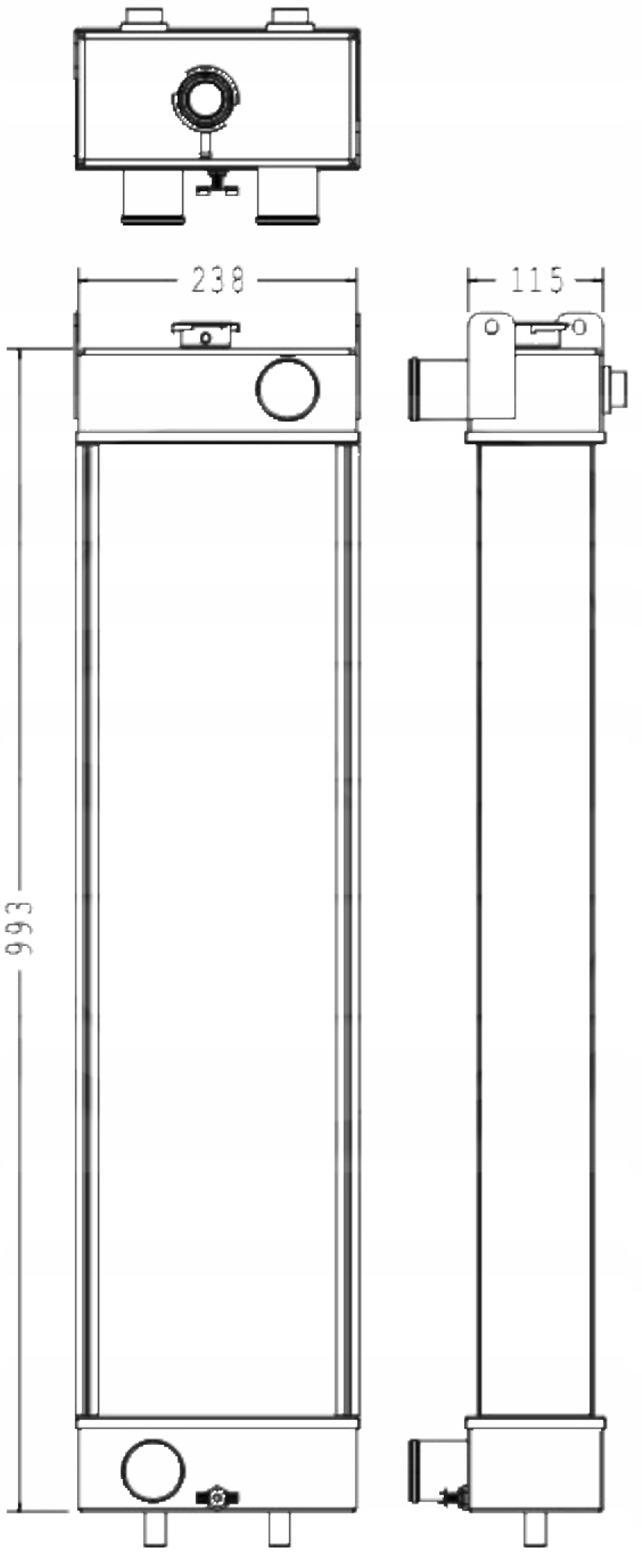 17710111001 - Komatsu экскаватор pc130 PC130-7 охладитель воды новый!
